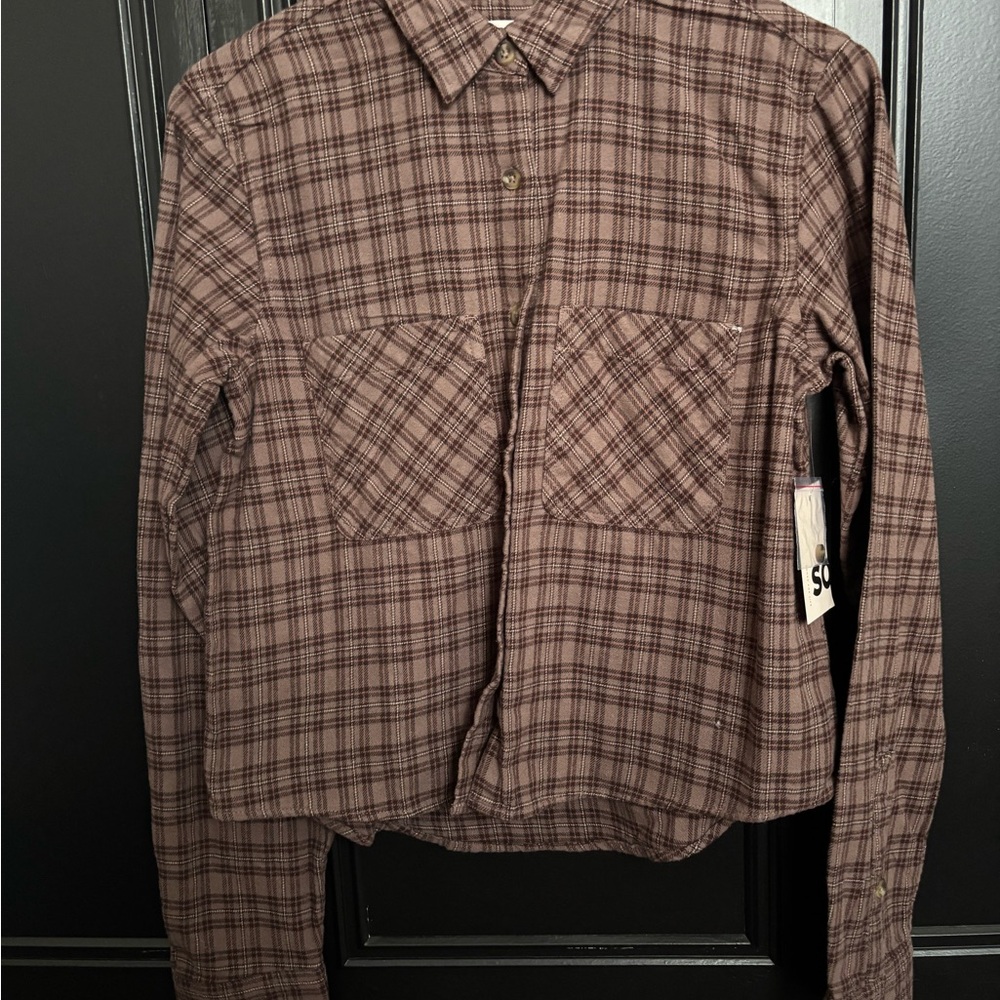 SO Plaid Brown Jacket